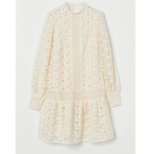 Open work lace dress